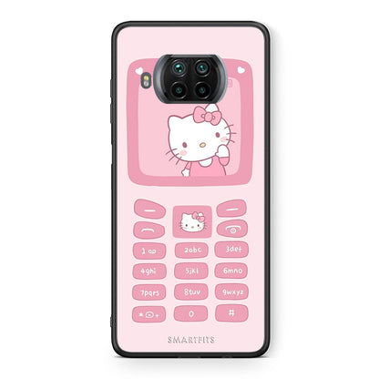 Θήκη Αγίου Βαλεντίνου Xiaomi Mi 10T Lite Hello Kitten από τη Smartfits με σχέδιο στο πίσω μέρος και μαύρο περίβλημα | Xiaomi Mi 10T Lite Hello Kitten case with colorful back and black bezels