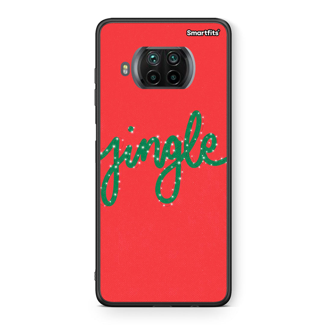 Θήκη Xiaomi Mi 10T Lite Jingle Xmas από τη Smartfits με σχέδιο στο πίσω μέρος και μαύρο περίβλημα | Xiaomi Mi 10T Lite Jingle Xmas case with colorful back and black bezels