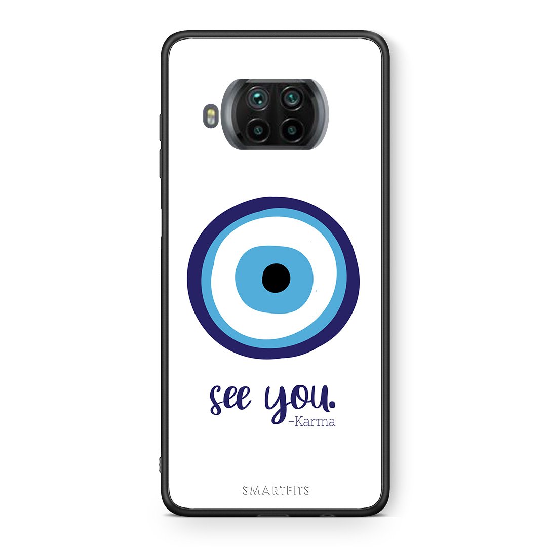 Θήκη Xiaomi Mi 10T Lite Karma Says από τη Smartfits με σχέδιο στο πίσω μέρος και μαύρο περίβλημα | Xiaomi Mi 10T Lite Karma Says case with colorful back and black bezels