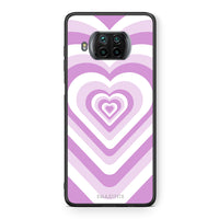 Thumbnail for Θήκη Xiaomi Mi 10T Lite Lilac Hearts από τη Smartfits με σχέδιο στο πίσω μέρος και μαύρο περίβλημα | Xiaomi Mi 10T Lite Lilac Hearts case with colorful back and black bezels