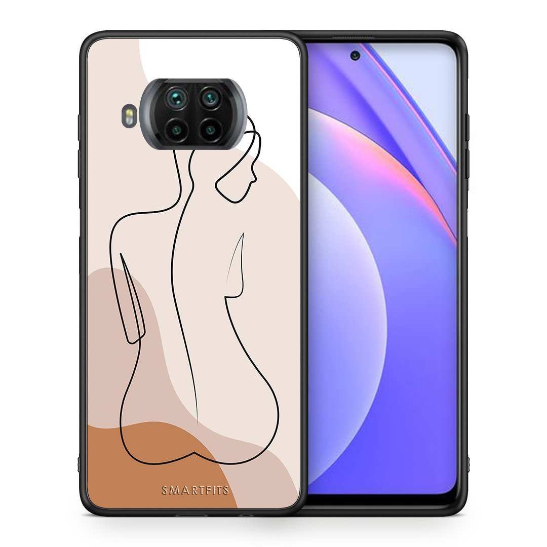 Θήκη Xiaomi Mi 10T Lite LineArt Woman από τη Smartfits με σχέδιο στο πίσω μέρος και μαύρο περίβλημα | Xiaomi Mi 10T Lite LineArt Woman case with colorful back and black bezels