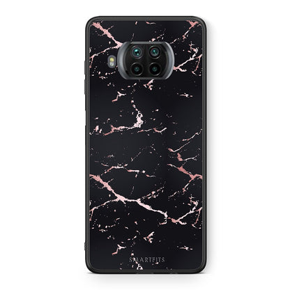 Θήκη Xiaomi Mi 10T Lite Black Rosegold Marble από τη Smartfits με σχέδιο στο πίσω μέρος και μαύρο περίβλημα | Xiaomi Mi 10T Lite Black Rosegold Marble case with colorful back and black bezels