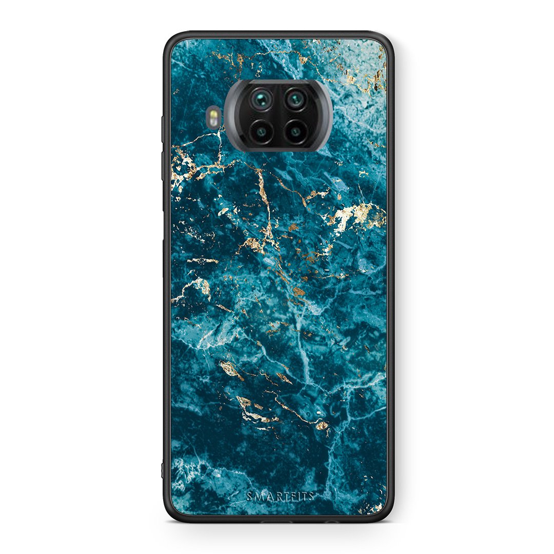 Θήκη Xiaomi Mi 10T Lite Marble Blue από τη Smartfits με σχέδιο στο πίσω μέρος και μαύρο περίβλημα | Xiaomi Mi 10T Lite Marble Blue case with colorful back and black bezels
