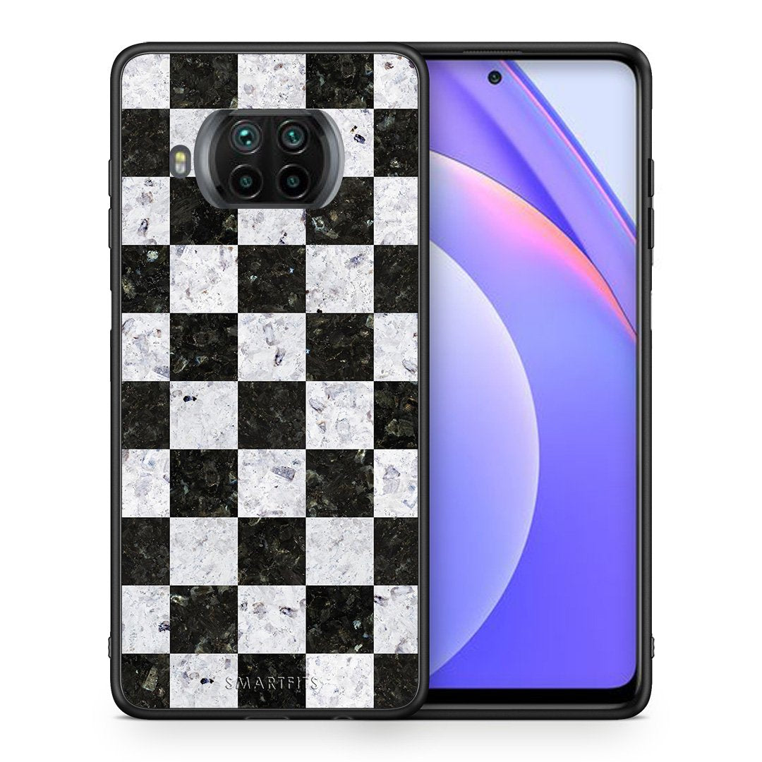 Θήκη Xiaomi Mi 10T Lite Square Geometric Marble από τη Smartfits με σχέδιο στο πίσω μέρος και μαύρο περίβλημα | Xiaomi Mi 10T Lite Square Geometric Marble case with colorful back and black bezels