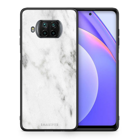Θήκη Xiaomi Mi 10T Lite White Marble από τη Smartfits με σχέδιο στο πίσω μέρος και μαύρο περίβλημα | Xiaomi Mi 10T Lite White Marble case with colorful back and black bezels