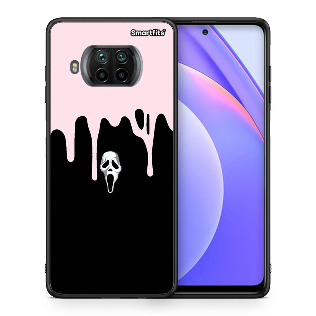 Θήκη Xiaomi Mi 10T Lite Melting Halloween Mask από τη Smartfits με σχέδιο στο πίσω μέρος και μαύρο περίβλημα | Xiaomi Mi 10T Lite Melting Halloween Mask case with colorful back and black bezels
