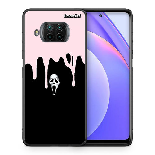Θήκη Xiaomi Mi 10T Lite Melting Halloween Mask από τη Smartfits με σχέδιο στο πίσω μέρος και μαύρο περίβλημα | Xiaomi Mi 10T Lite Melting Halloween Mask case with colorful back and black bezels