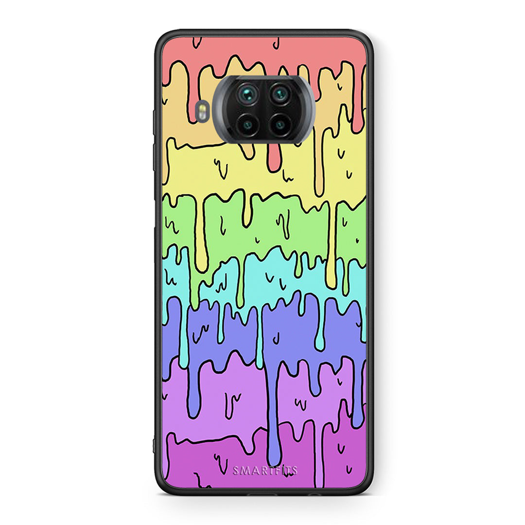 Θήκη Xiaomi Mi 10T Lite Melting Rainbow από τη Smartfits με σχέδιο στο πίσω μέρος και μαύρο περίβλημα | Xiaomi Mi 10T Lite Melting Rainbow case with colorful back and black bezels