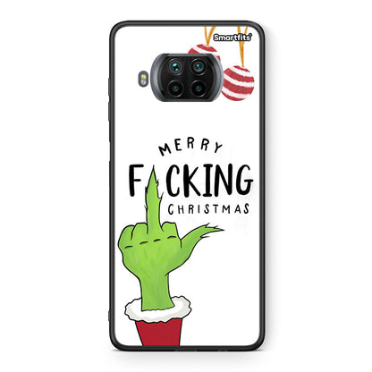 Θήκη Xiaomi Mi 10T Lite Merry F Xmas από τη Smartfits με σχέδιο στο πίσω μέρος και μαύρο περίβλημα | Xiaomi Mi 10T Lite Merry F Xmas case with colorful back and black bezels