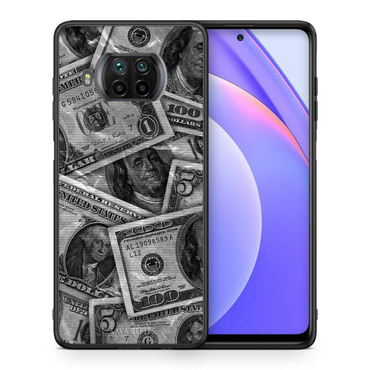 Θήκη Xiaomi Mi 10T Lite Money Dollars από τη Smartfits με σχέδιο στο πίσω μέρος και μαύρο περίβλημα | Xiaomi Mi 10T Lite Money Dollars case with colorful back and black bezels