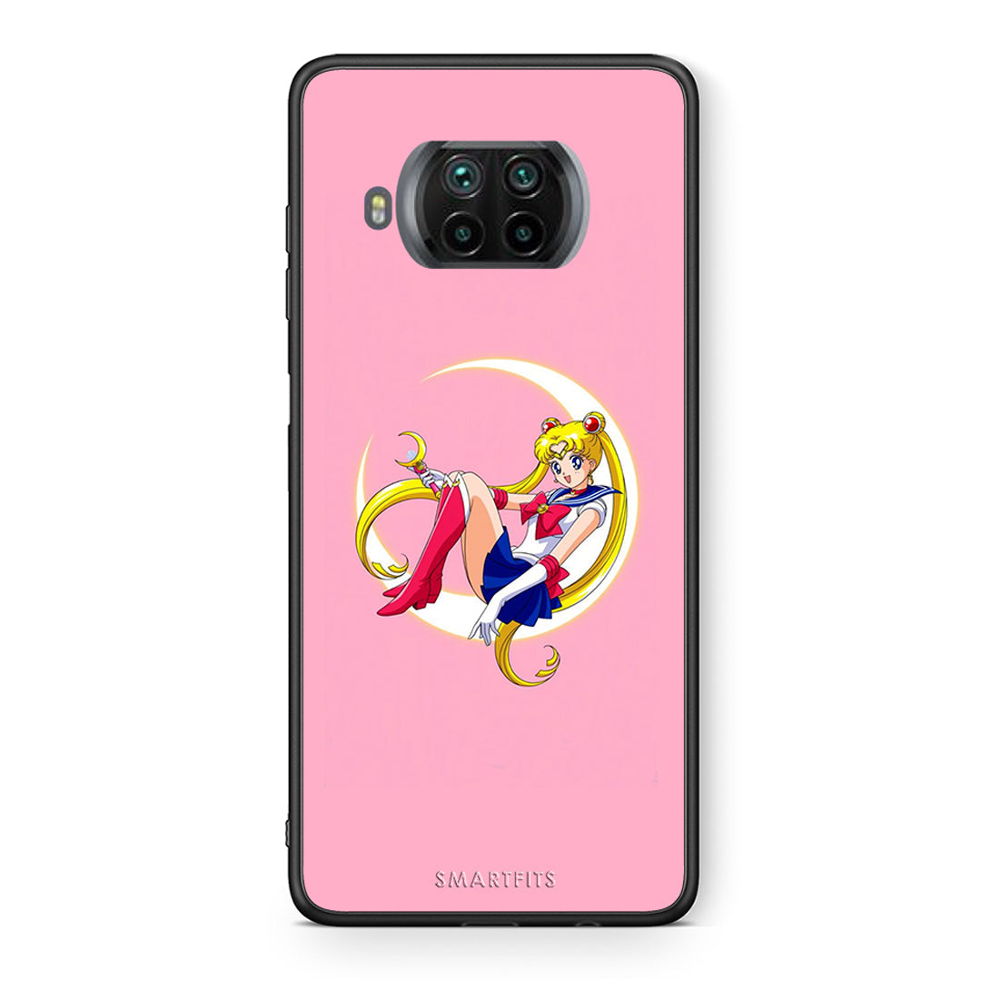 Θήκη Xiaomi Mi 10T Lite Moon Girl από τη Smartfits με σχέδιο στο πίσω μέρος και μαύρο περίβλημα | Xiaomi Mi 10T Lite Moon Girl case with colorful back and black bezels