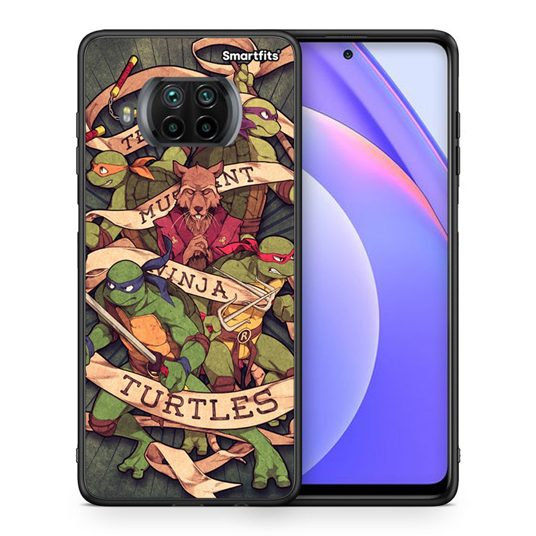 Θήκη Xiaomi Mi 10T Lite Ninja Turtles από τη Smartfits με σχέδιο στο πίσω μέρος και μαύρο περίβλημα | Xiaomi Mi 10T Lite Ninja Turtles case with colorful back and black bezels