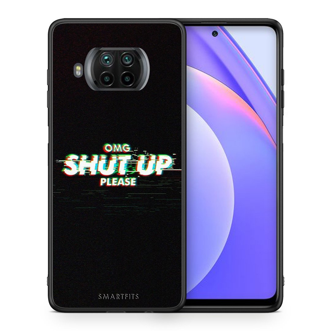 Θήκη Xiaomi Mi 10T Lite OMG ShutUp από τη Smartfits με σχέδιο στο πίσω μέρος και μαύρο περίβλημα | Xiaomi Mi 10T Lite OMG ShutUp case with colorful back and black bezels