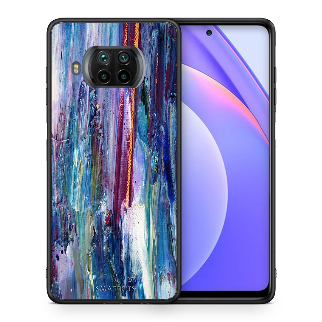 Θήκη Xiaomi Mi 10T Lite Winter Paint από τη Smartfits με σχέδιο στο πίσω μέρος και μαύρο περίβλημα | Xiaomi Mi 10T Lite Winter Paint case with colorful back and black bezels