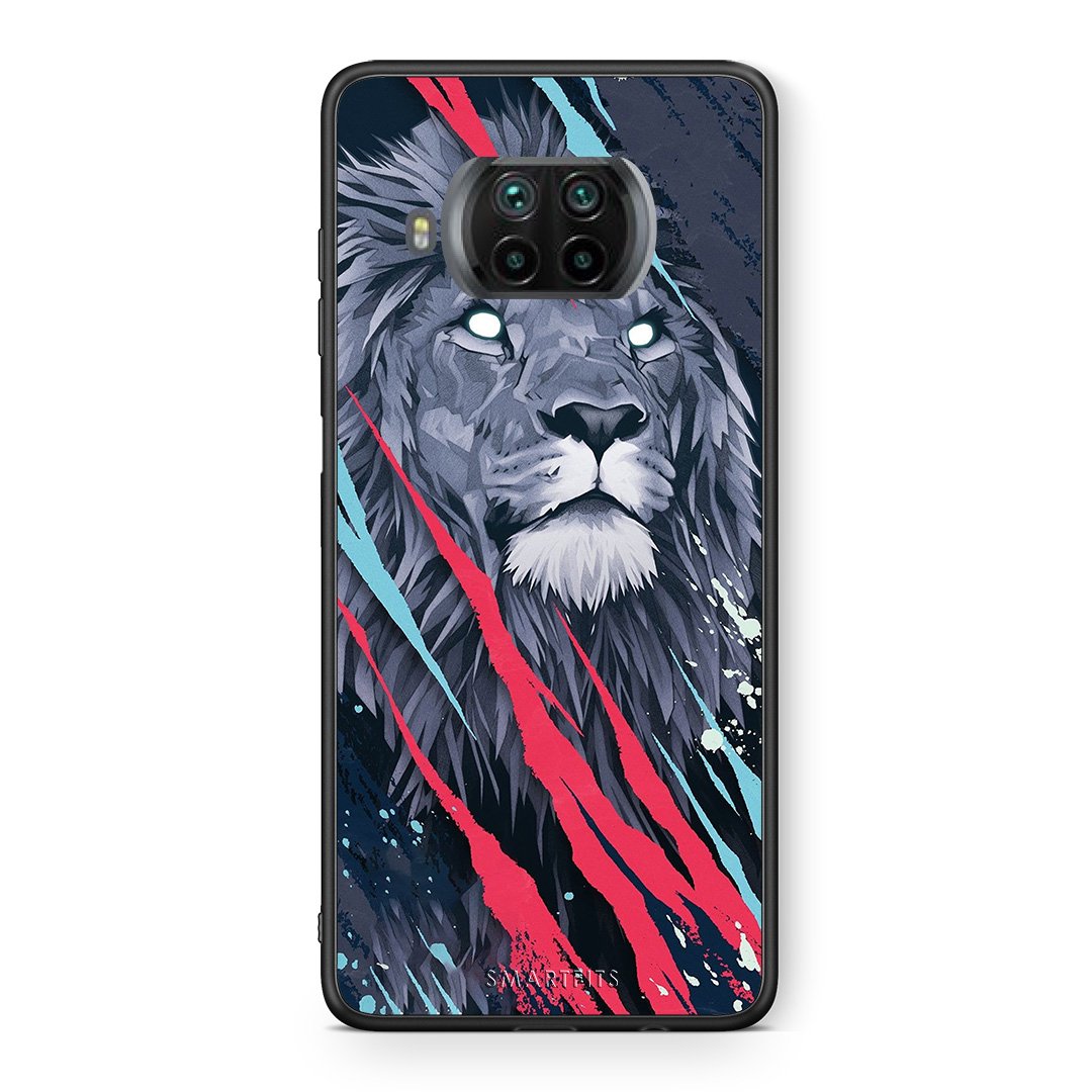 Θήκη Xiaomi Mi 10T Lite Lion Designer PopArt από τη Smartfits με σχέδιο στο πίσω μέρος και μαύρο περίβλημα | Xiaomi Mi 10T Lite Lion Designer PopArt case with colorful back and black bezels