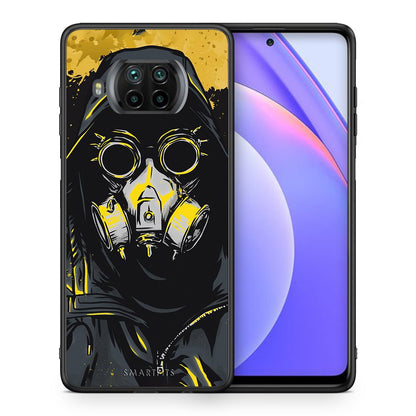Θήκη Xiaomi Mi 10T Lite Mask PopArt από τη Smartfits με σχέδιο στο πίσω μέρος και μαύρο περίβλημα | Xiaomi Mi 10T Lite Mask PopArt case with colorful back and black bezels