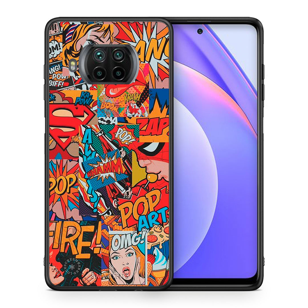 Θήκη Xiaomi Mi 10T Lite PopArt OMG από τη Smartfits με σχέδιο στο πίσω μέρος και μαύρο περίβλημα | Xiaomi Mi 10T Lite PopArt OMG case with colorful back and black bezels
