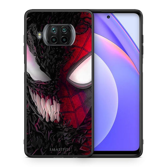 Θήκη Xiaomi Mi 10T Lite SpiderVenom PopArt από τη Smartfits με σχέδιο στο πίσω μέρος και μαύρο περίβλημα | Xiaomi Mi 10T Lite SpiderVenom PopArt case with colorful back and black bezels