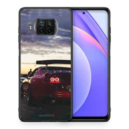 Θήκη Xiaomi Mi 10T Lite Racing Supra από τη Smartfits με σχέδιο στο πίσω μέρος και μαύρο περίβλημα | Xiaomi Mi 10T Lite Racing Supra case with colorful back and black bezels