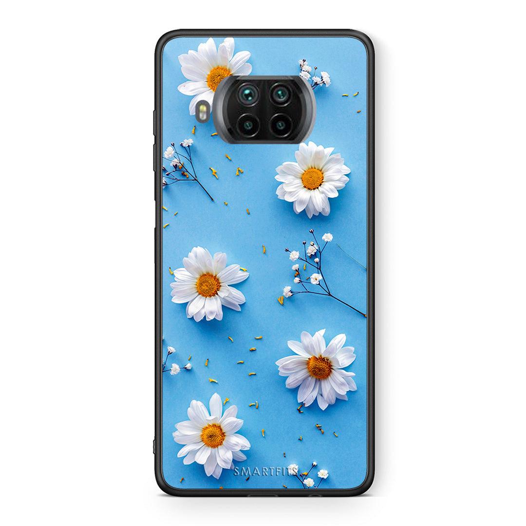 Θήκη Xiaomi Mi 10T Lite Real Daisies από τη Smartfits με σχέδιο στο πίσω μέρος και μαύρο περίβλημα | Xiaomi Mi 10T Lite Real Daisies case with colorful back and black bezels