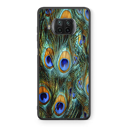 Θήκη Xiaomi Mi 10T Lite Real Peacock Feathers από τη Smartfits με σχέδιο στο πίσω μέρος και μαύρο περίβλημα | Xiaomi Mi 10T Lite Real Peacock Feathers case with colorful back and black bezels