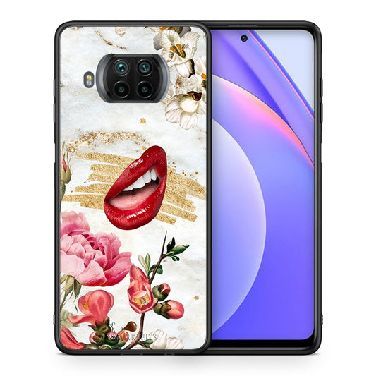 Θήκη Xiaomi Mi 10T Lite Red Lips από τη Smartfits με σχέδιο στο πίσω μέρος και μαύρο περίβλημα | Xiaomi Mi 10T Lite Red Lips case with colorful back and black bezels
