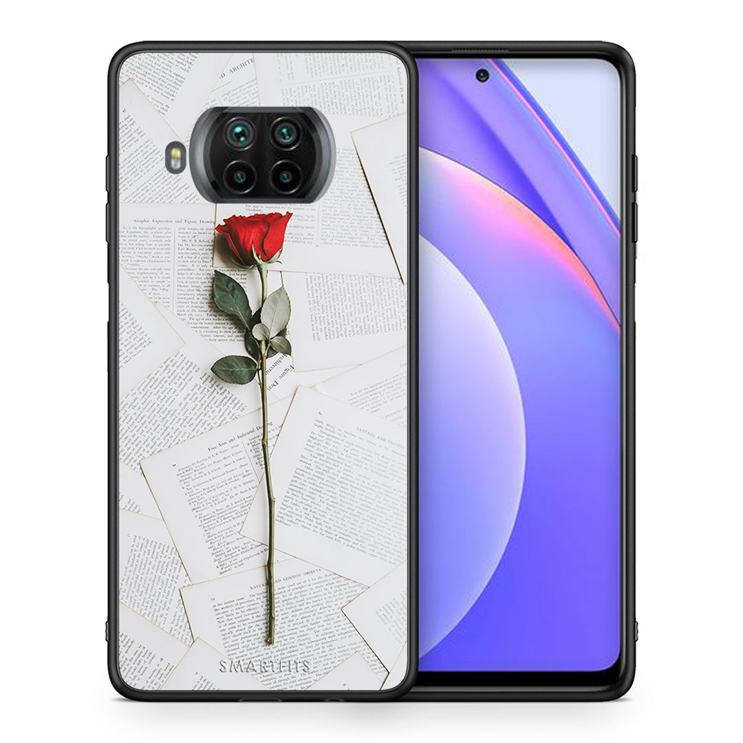 Θήκη Xiaomi Mi 10T Lite Red Rose από τη Smartfits με σχέδιο στο πίσω μέρος και μαύρο περίβλημα | Xiaomi Mi 10T Lite Red Rose case with colorful back and black bezels