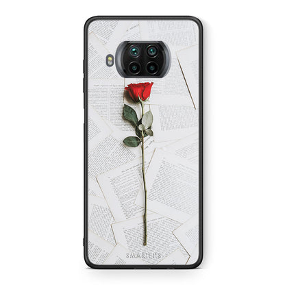 Θήκη Xiaomi Mi 10T Lite Red Rose από τη Smartfits με σχέδιο στο πίσω μέρος και μαύρο περίβλημα | Xiaomi Mi 10T Lite Red Rose case with colorful back and black bezels