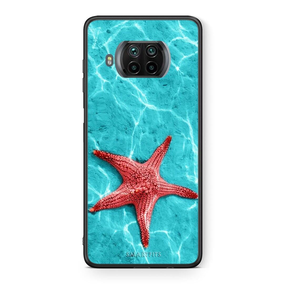 Θήκη Xiaomi Mi 10T Lite Red Starfish από τη Smartfits με σχέδιο στο πίσω μέρος και μαύρο περίβλημα | Xiaomi Mi 10T Lite Red Starfish case with colorful back and black bezels