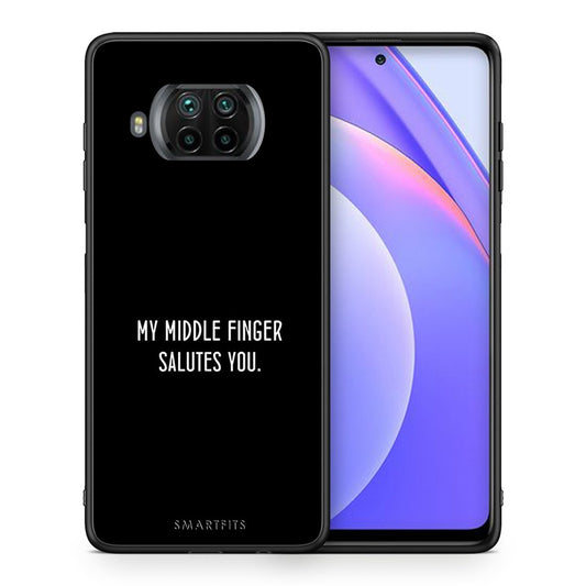 Θήκη Xiaomi Mi 10T Lite Salute από τη Smartfits με σχέδιο στο πίσω μέρος και μαύρο περίβλημα | Xiaomi Mi 10T Lite Salute case with colorful back and black bezels