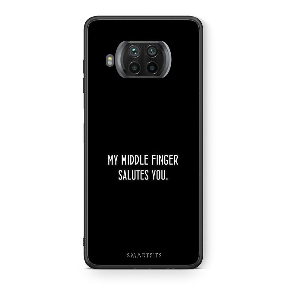 Θήκη Xiaomi Mi 10T Lite Salute από τη Smartfits με σχέδιο στο πίσω μέρος και μαύρο περίβλημα | Xiaomi Mi 10T Lite Salute case with colorful back and black bezels