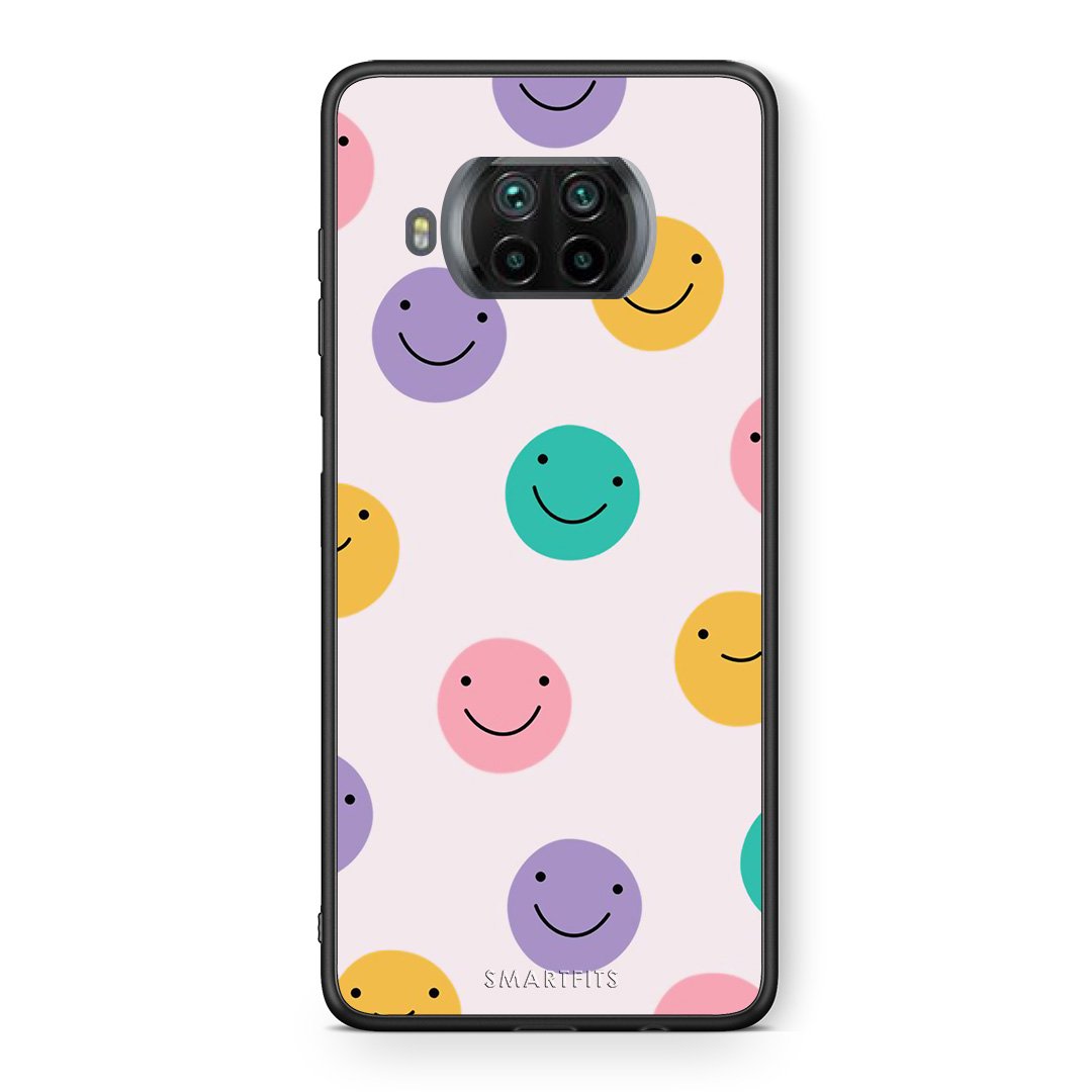 Θήκη Xiaomi Mi 10T Lite Smiley Faces από τη Smartfits με σχέδιο στο πίσω μέρος και μαύρο περίβλημα | Xiaomi Mi 10T Lite Smiley Faces case with colorful back and black bezels