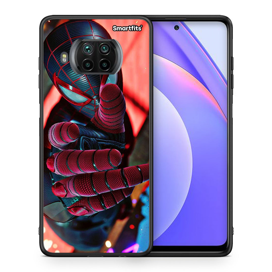 Θήκη Xiaomi Mi 10T Lite Spider Hand από τη Smartfits με σχέδιο στο πίσω μέρος και μαύρο περίβλημα | Xiaomi Mi 10T Lite Spider Hand case with colorful back and black bezels