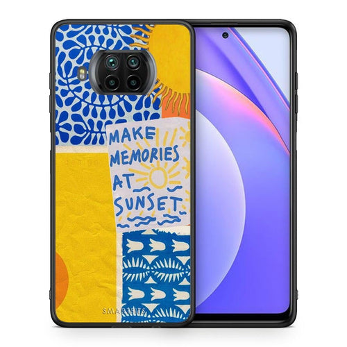 Θήκη Xiaomi Mi 10T Lite Sunset Memories από τη Smartfits με σχέδιο στο πίσω μέρος και μαύρο περίβλημα | Xiaomi Mi 10T Lite Sunset Memories case with colorful back and black bezels