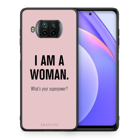 Θήκη Xiaomi Mi 10T Lite Superpower Woman από τη Smartfits με σχέδιο στο πίσω μέρος και μαύρο περίβλημα | Xiaomi Mi 10T Lite Superpower Woman case with colorful back and black bezels