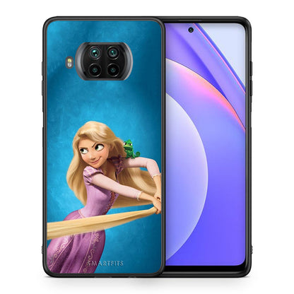 Θήκη Αγίου Βαλεντίνου Xiaomi Mi 10T Lite Tangled 2 από τη Smartfits με σχέδιο στο πίσω μέρος και μαύρο περίβλημα | Xiaomi Mi 10T Lite Tangled 2 case with colorful back and black bezels