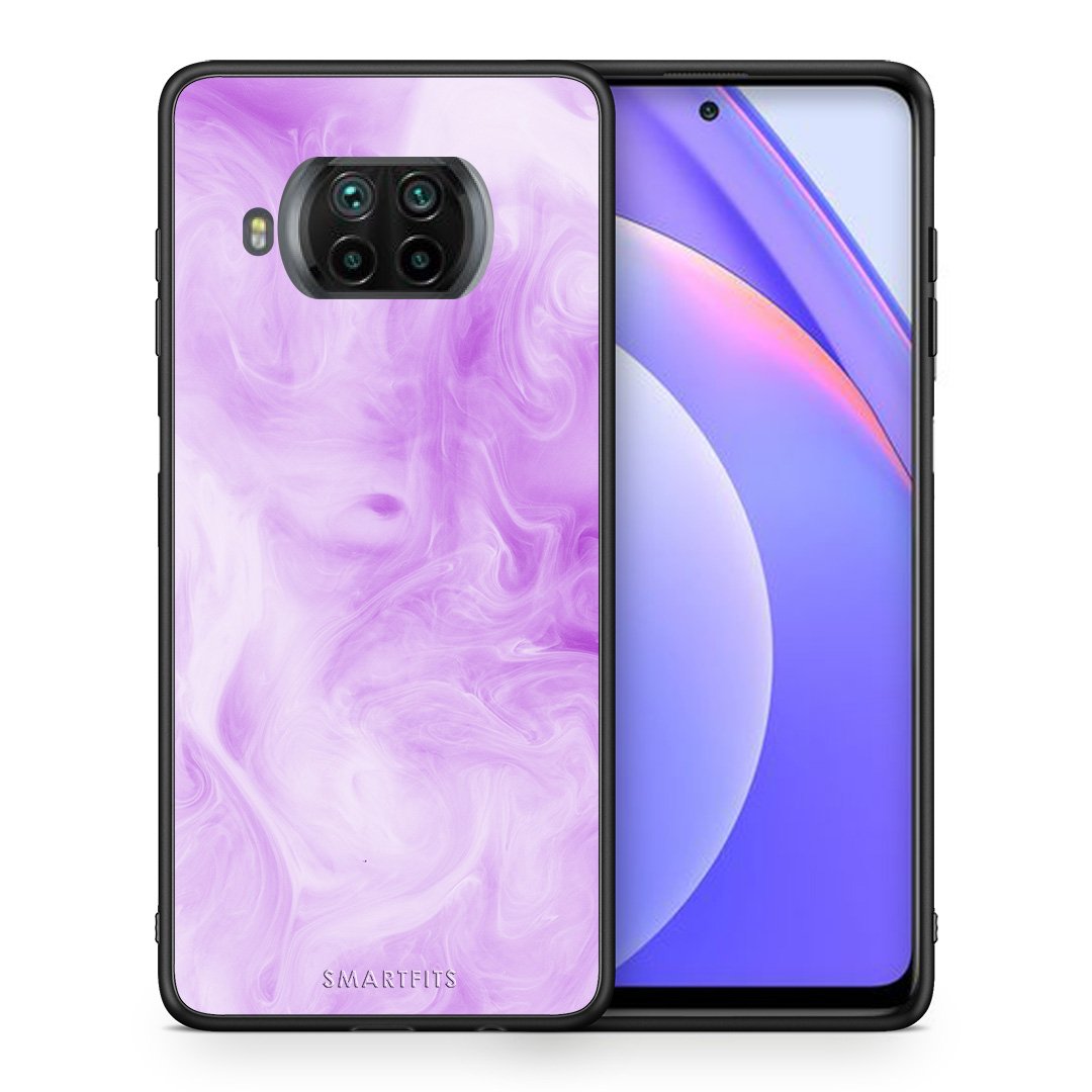 Θήκη Xiaomi Mi 10T Lite Lavender Watercolor από τη Smartfits με σχέδιο στο πίσω μέρος και μαύρο περίβλημα | Xiaomi Mi 10T Lite Lavender Watercolor case with colorful back and black bezels