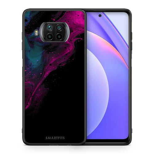 Θήκη Xiaomi Mi 10T Lite Pink Black Watercolor από τη Smartfits με σχέδιο στο πίσω μέρος και μαύρο περίβλημα | Xiaomi Mi 10T Lite Pink Black Watercolor case with colorful back and black bezels