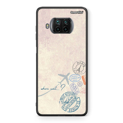 Θήκη Xiaomi Mi 10T Lite Where Next από τη Smartfits με σχέδιο στο πίσω μέρος και μαύρο περίβλημα | Xiaomi Mi 10T Lite Where Next case with colorful back and black bezels