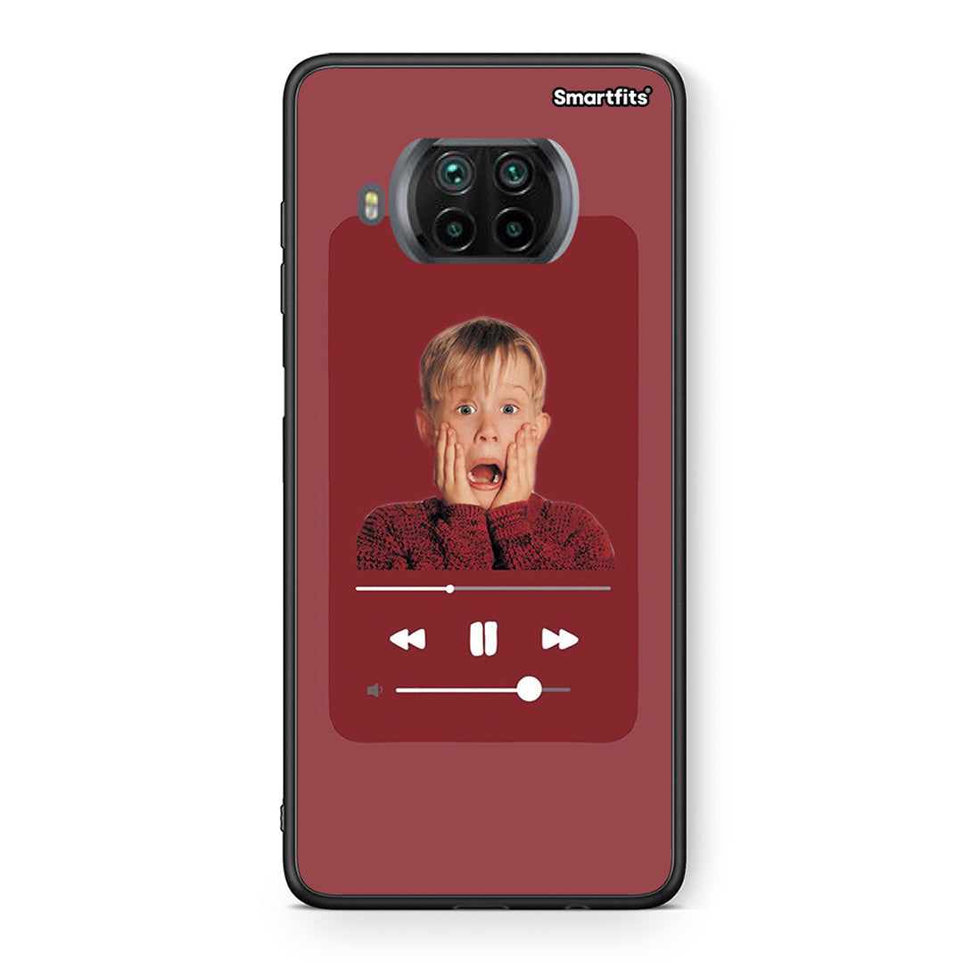 Θήκη Xiaomi Mi 10T Lite Xmas Alone Music από τη Smartfits με σχέδιο στο πίσω μέρος και μαύρο περίβλημα | Xiaomi Mi 10T Lite Xmas Alone Music case with colorful back and black bezels