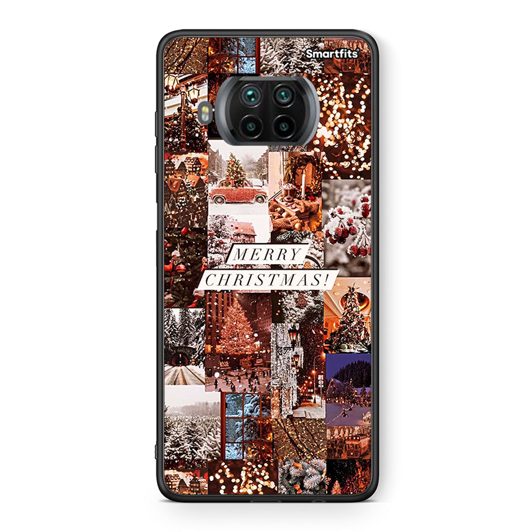 Θήκη Xiaomi Mi 10T Lite Xmas Collage από τη Smartfits με σχέδιο στο πίσω μέρος και μαύρο περίβλημα | Xiaomi Mi 10T Lite Xmas Collage case with colorful back and black bezels