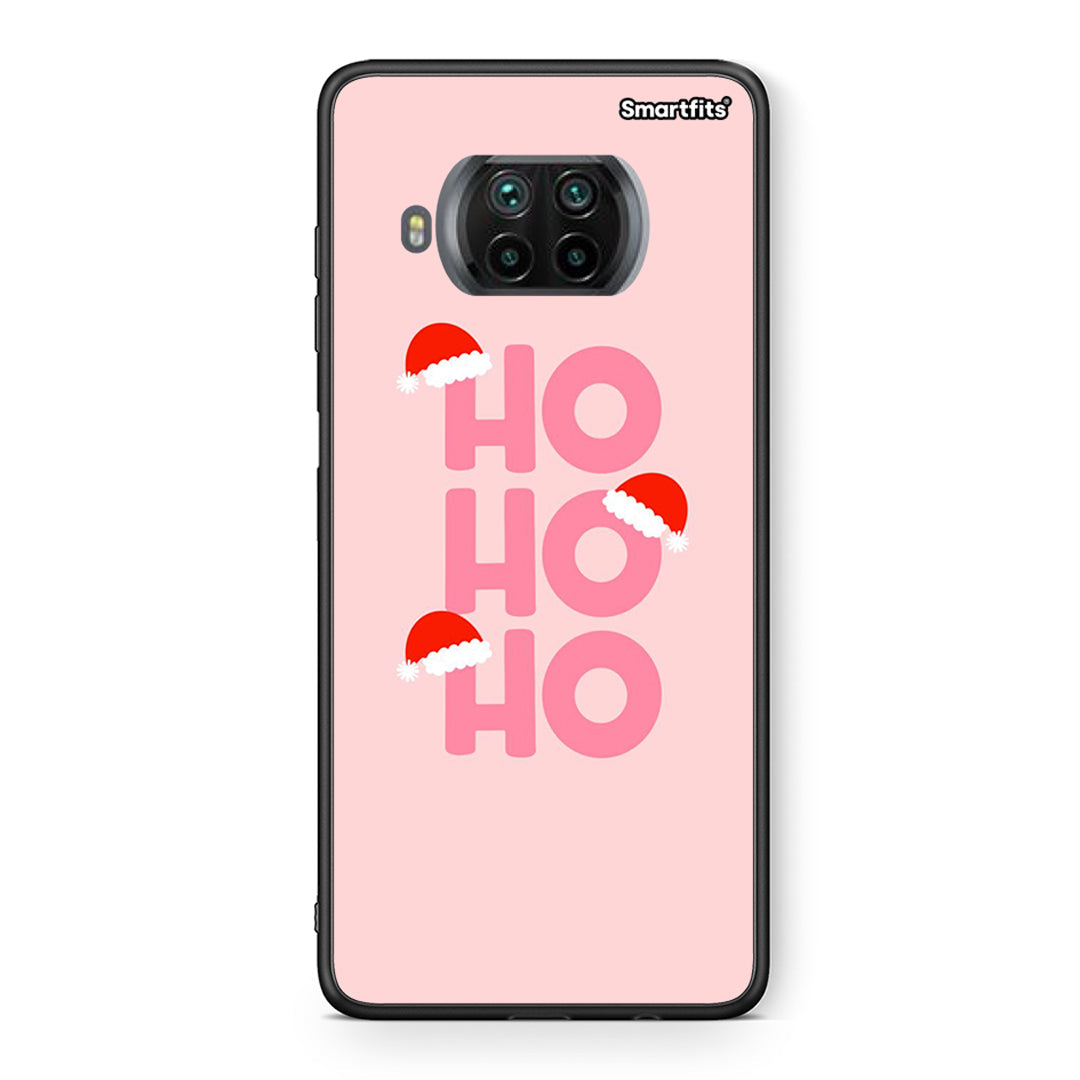 Θήκη Xiaomi Mi 10T Lite Xmas Ho Ho Ho από τη Smartfits με σχέδιο στο πίσω μέρος και μαύρο περίβλημα | Xiaomi Mi 10T Lite Xmas Ho Ho Ho case with colorful back and black bezels