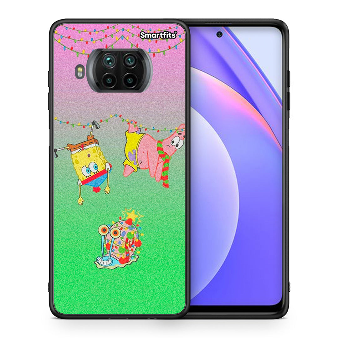 Θήκη Xiaomi Mi 10T Lite Xmas Lights από τη Smartfits με σχέδιο στο πίσω μέρος και μαύρο περίβλημα | Xiaomi Mi 10T Lite Xmas Lights case with colorful back and black bezels
