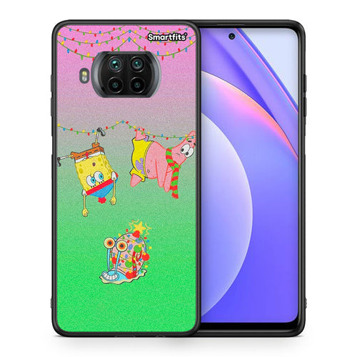 Θήκη Xiaomi Mi 10T Lite Xmas Lights από τη Smartfits με σχέδιο στο πίσω μέρος και μαύρο περίβλημα | Xiaomi Mi 10T Lite Xmas Lights case with colorful back and black bezels