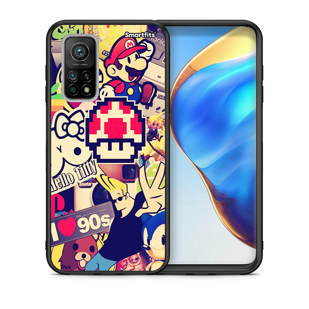 Θήκη Xiaomi Mi 10T/10T Pro Love The 90s από τη Smartfits με σχέδιο στο πίσω μέρος και μαύρο περίβλημα | Xiaomi Mi 10T/10T Pro Love The 90s case with colorful back and black bezels
