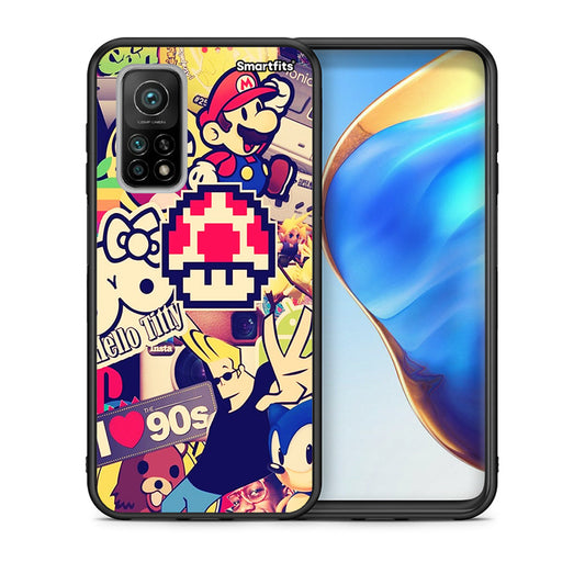 Θήκη Xiaomi Mi 10T/10T Pro Love The 90s από τη Smartfits με σχέδιο στο πίσω μέρος και μαύρο περίβλημα | Xiaomi Mi 10T/10T Pro Love The 90s case with colorful back and black bezels