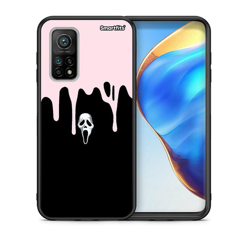 Θήκη Xiaomi Mi 10T / 10T Pro Melting Halloween Mask από τη Smartfits με σχέδιο στο πίσω μέρος και μαύρο περίβλημα | Xiaomi Mi 10T / 10T Pro Melting Halloween Mask case with colorful back and black bezels