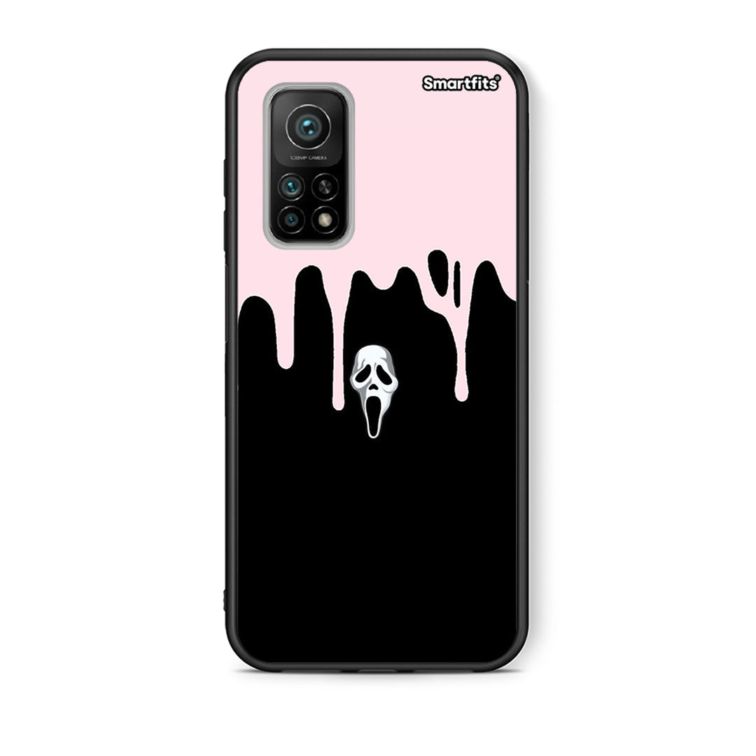 Θήκη Xiaomi Mi 10T / 10T Pro Melting Halloween Mask από τη Smartfits με σχέδιο στο πίσω μέρος και μαύρο περίβλημα | Xiaomi Mi 10T / 10T Pro Melting Halloween Mask case with colorful back and black bezels