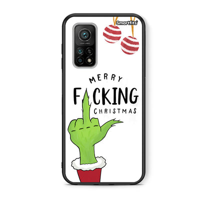 Θήκη Xiaomi Mi 10T/10T Pro Merry F Xmas από τη Smartfits με σχέδιο στο πίσω μέρος και μαύρο περίβλημα | Xiaomi Mi 10T/10T Pro Merry F Xmas case with colorful back and black bezels