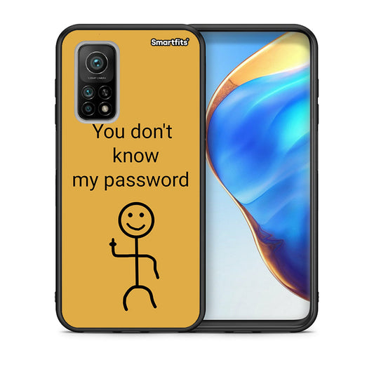 Θήκη Xiaomi Mi 10T / 10T Pro My Password από τη Smartfits με σχέδιο στο πίσω μέρος και μαύρο περίβλημα | Xiaomi Mi 10T / 10T Pro My Password case with colorful back and black bezels
